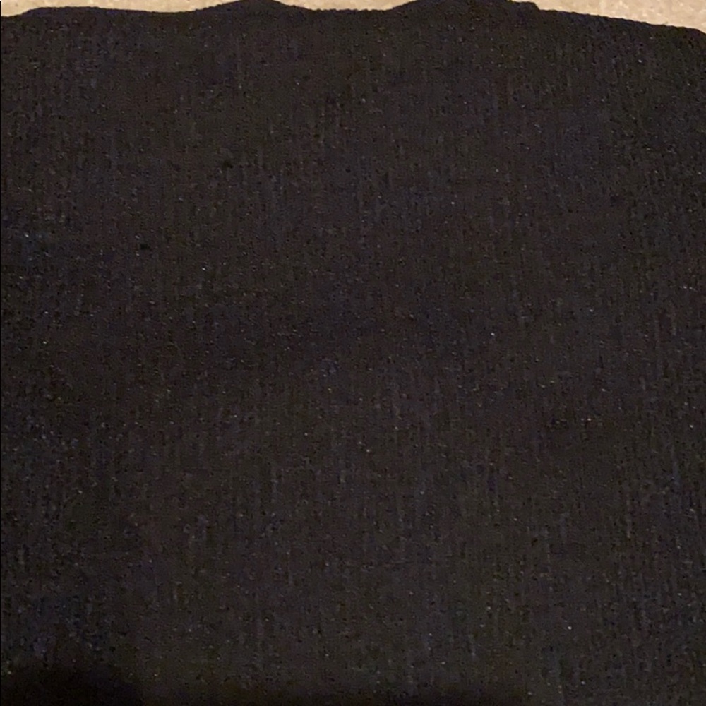 Long black stretchy skirt left side slit - Picture 8 of 9
